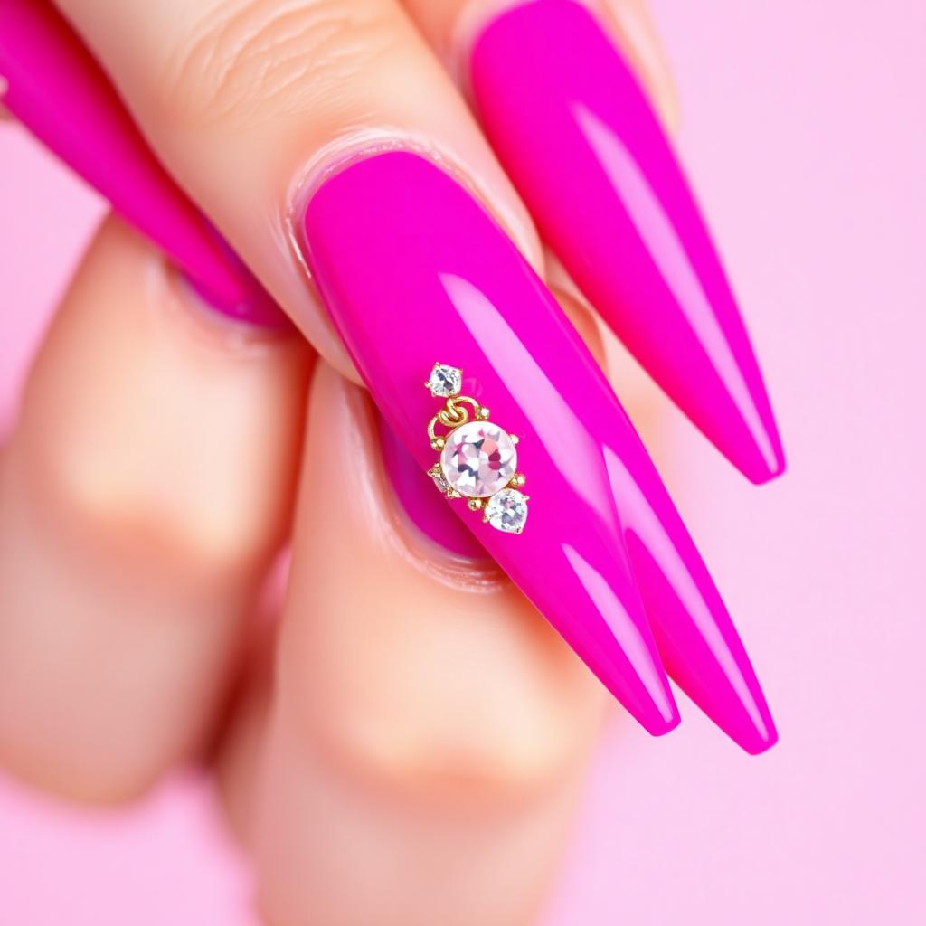 Hot Pink nail set