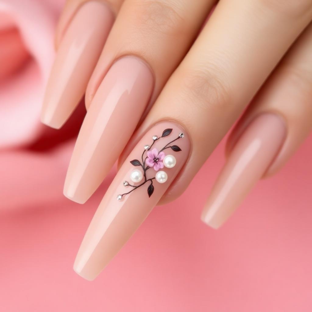 Nude Art nail set
